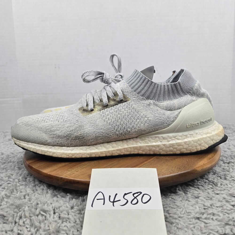 Adidas Mens 15 Ultra Boost Uncaged White Tint Athletic Gym Running Shoe DA9157